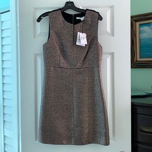 Diane Von Furstenberg Bronze Black Glimmer Dress